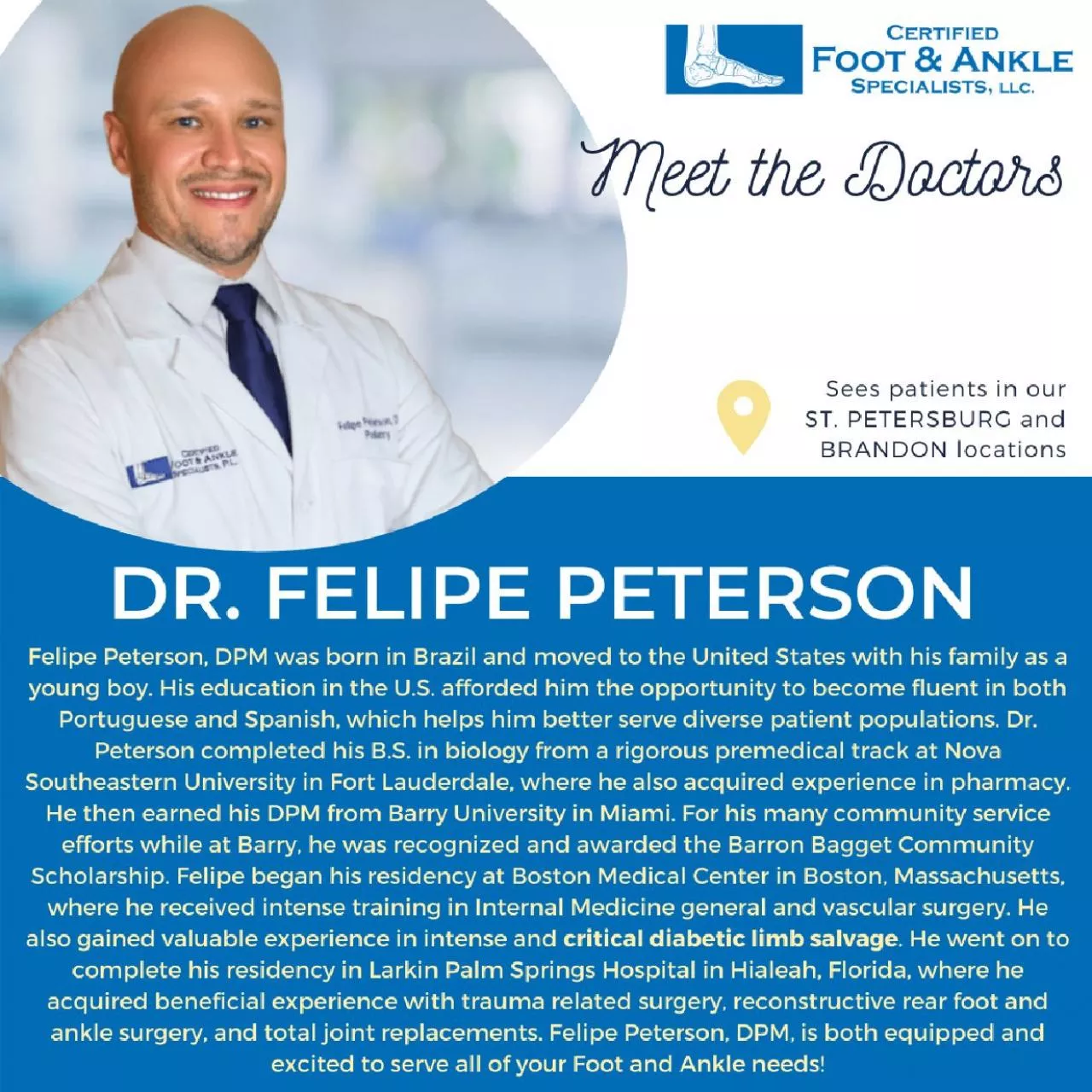 PDF-Meet the Doctor Felipe Peterson St. Petersburg and Brandon locations