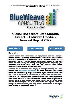 Global Healthcare Data Storage Market – Industry Trends & Forecast Report 2027