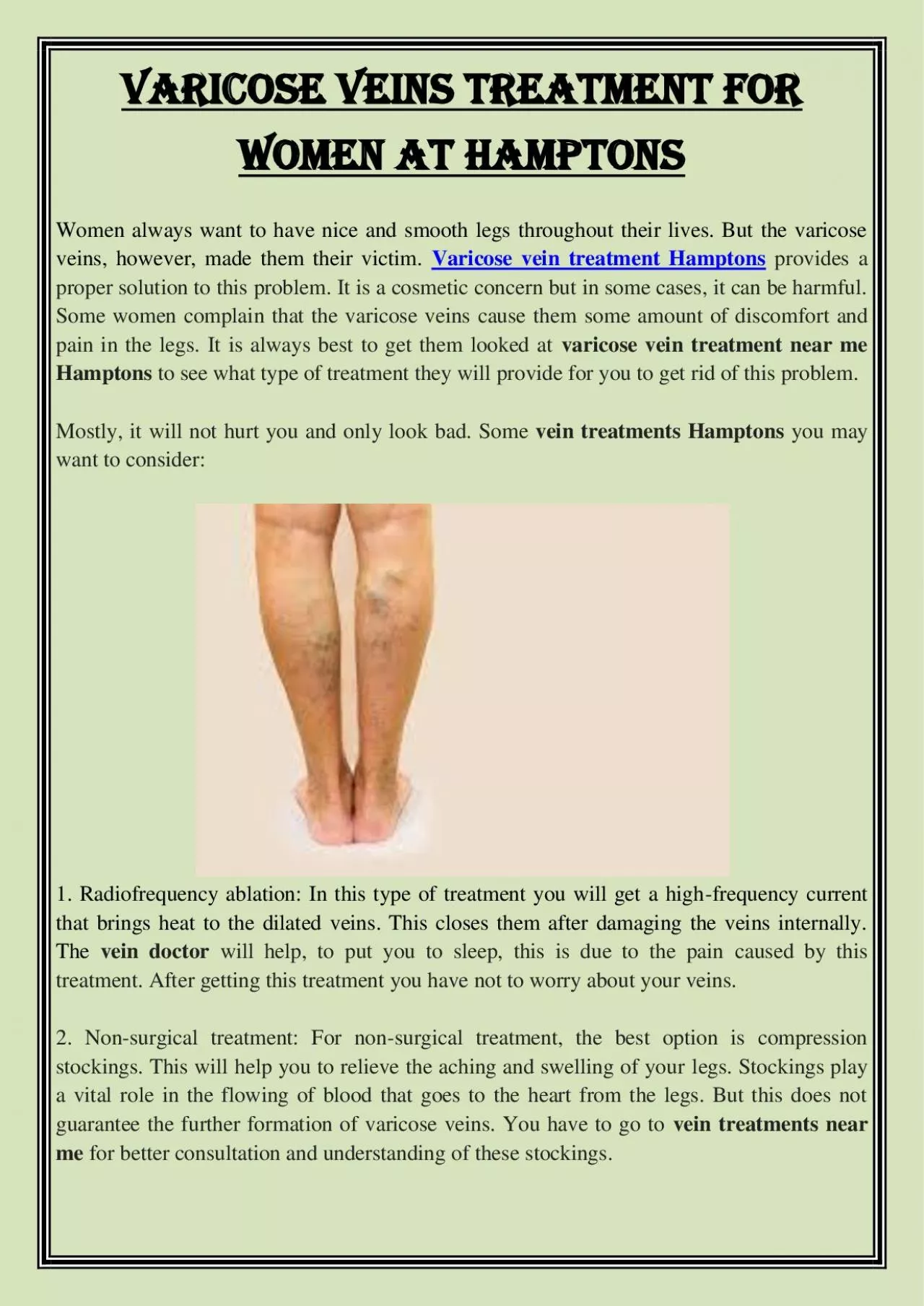 PDF-Varicose veins treatment for women at Hamptons