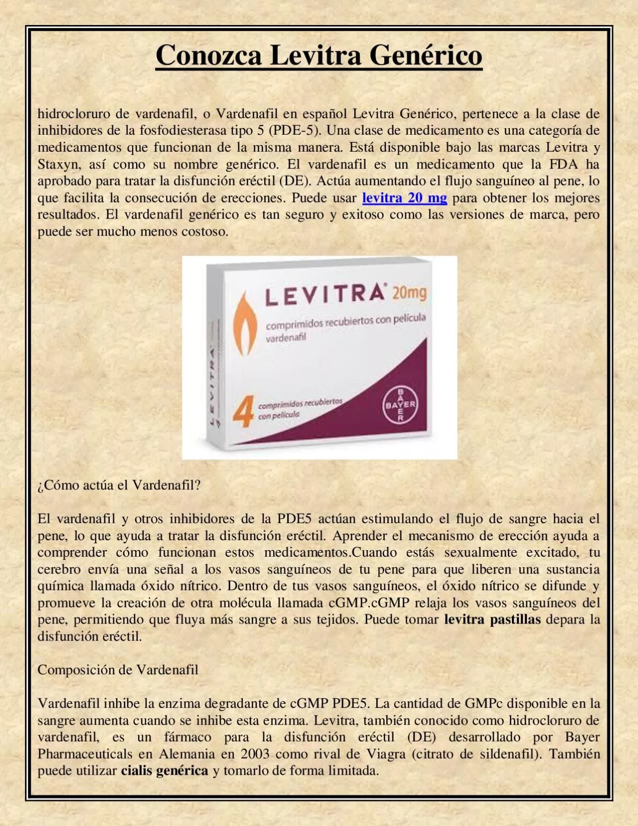 PDF-Conozca Levitra Genérico