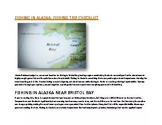 FISHING IN ALASKA: FISHING TRIP CHECKLIST