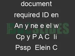 Midde Max  char acters incuding spac es only f or verification purpose C document required