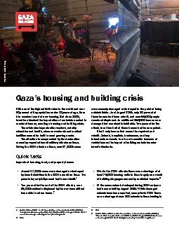 Gaza146s housing and building crisis