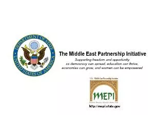 The Middle East Partnership Initiative