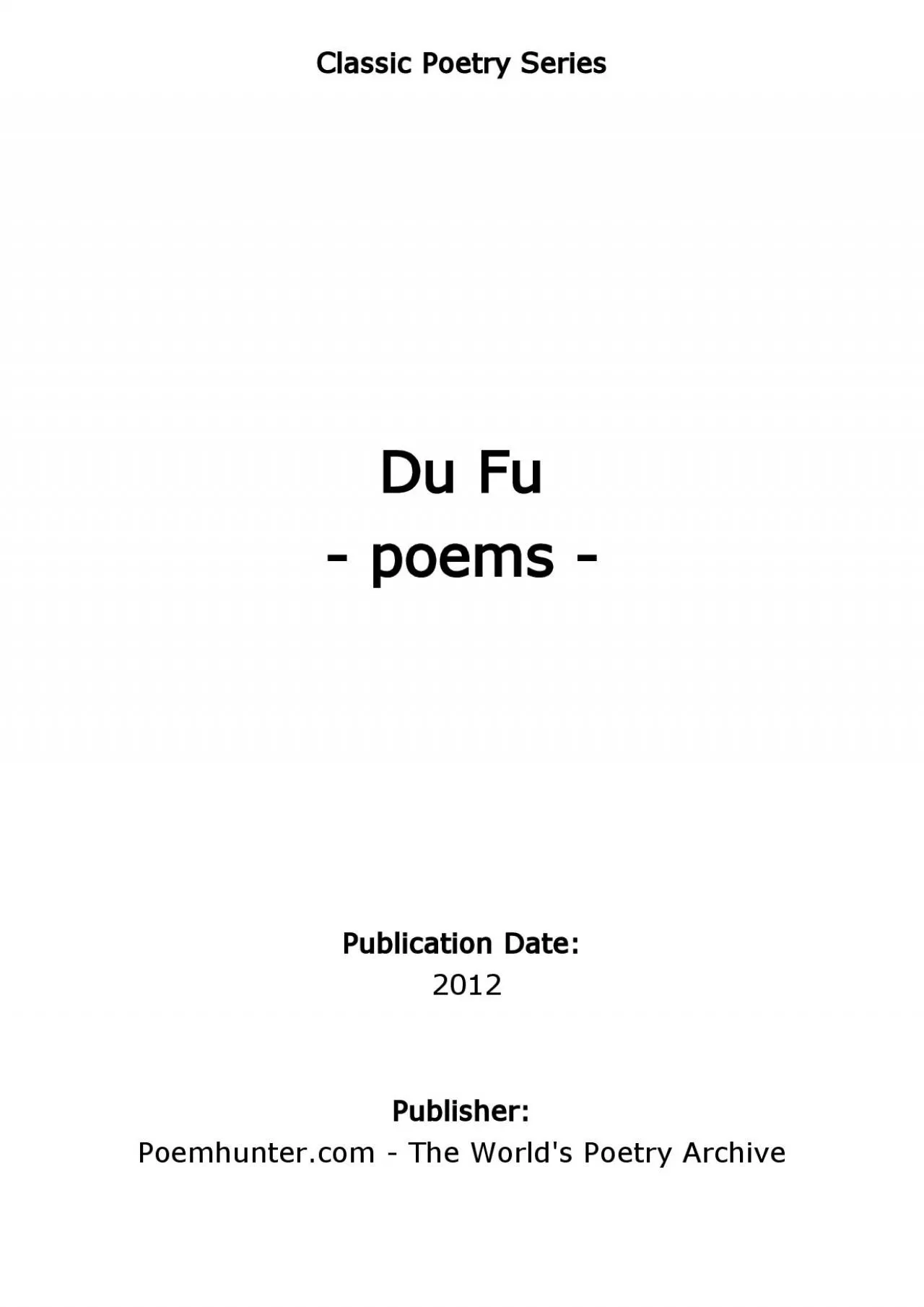 PDF-1wwwPoemHuntercom The Worlds Poetry Archive