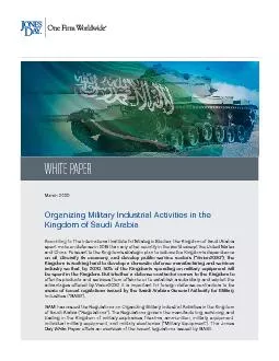 Organizing Military Industrial Activities in the Kingdom of Saudi Arab