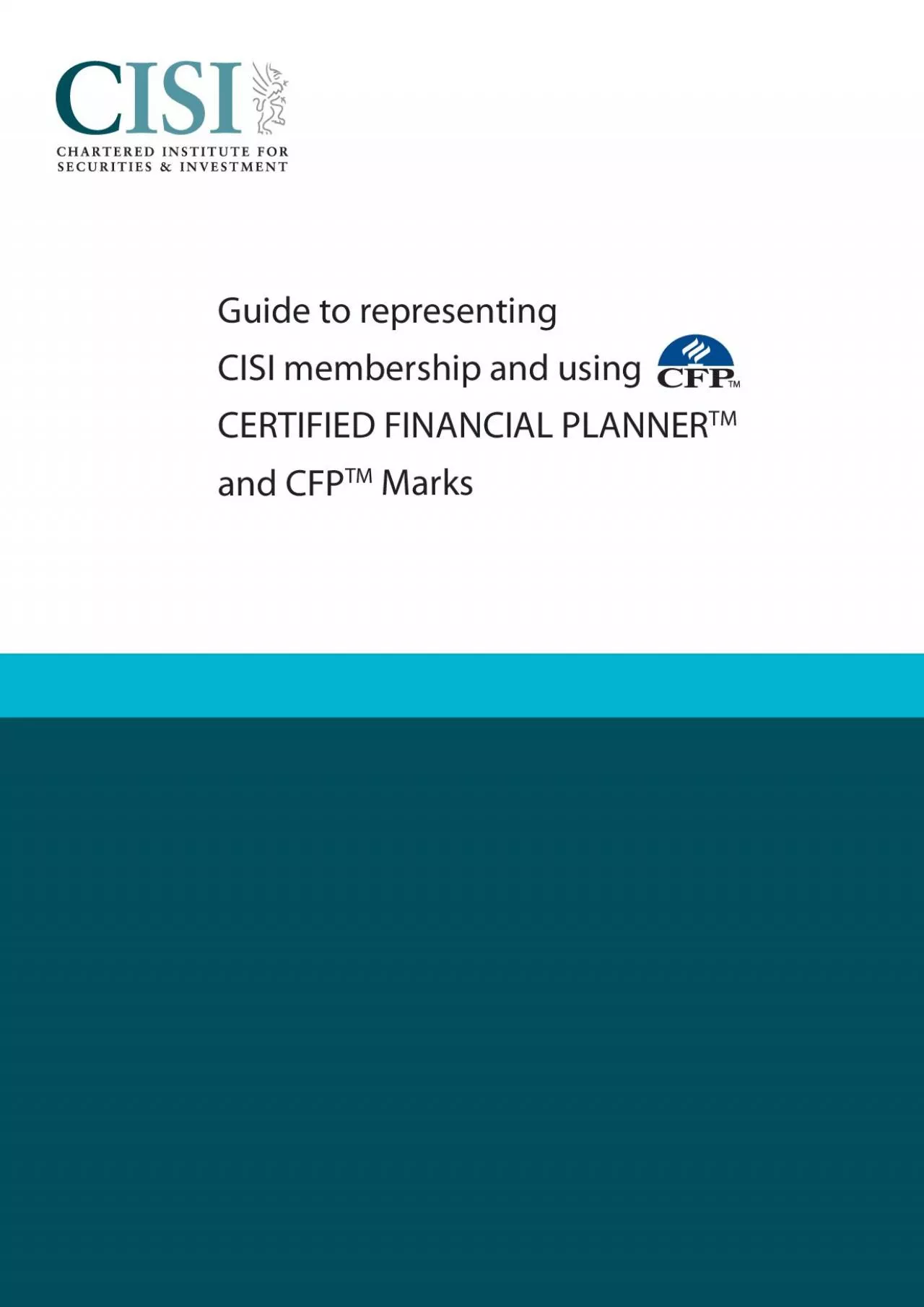 PDF-de to representing CERTIFIED FINANCIAL PLANNER Marks