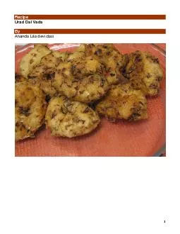 Urad Dal Vada