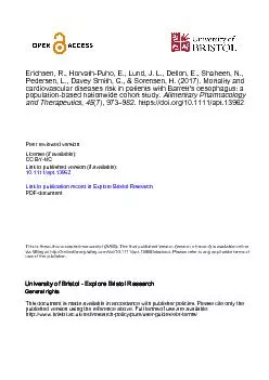 Mortality and Cardiovascular Diseases