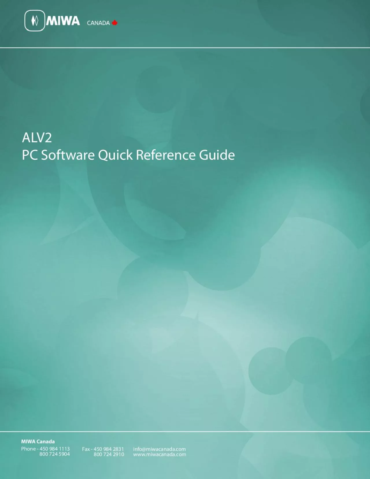 PDF-PC Software Quick Reference Guide