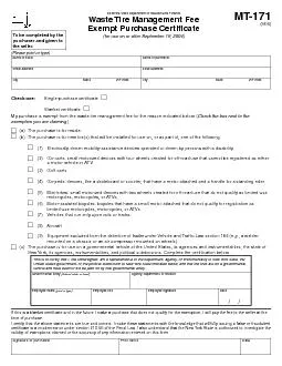 MT171 904 backGeneral informationWhen the waste tire management