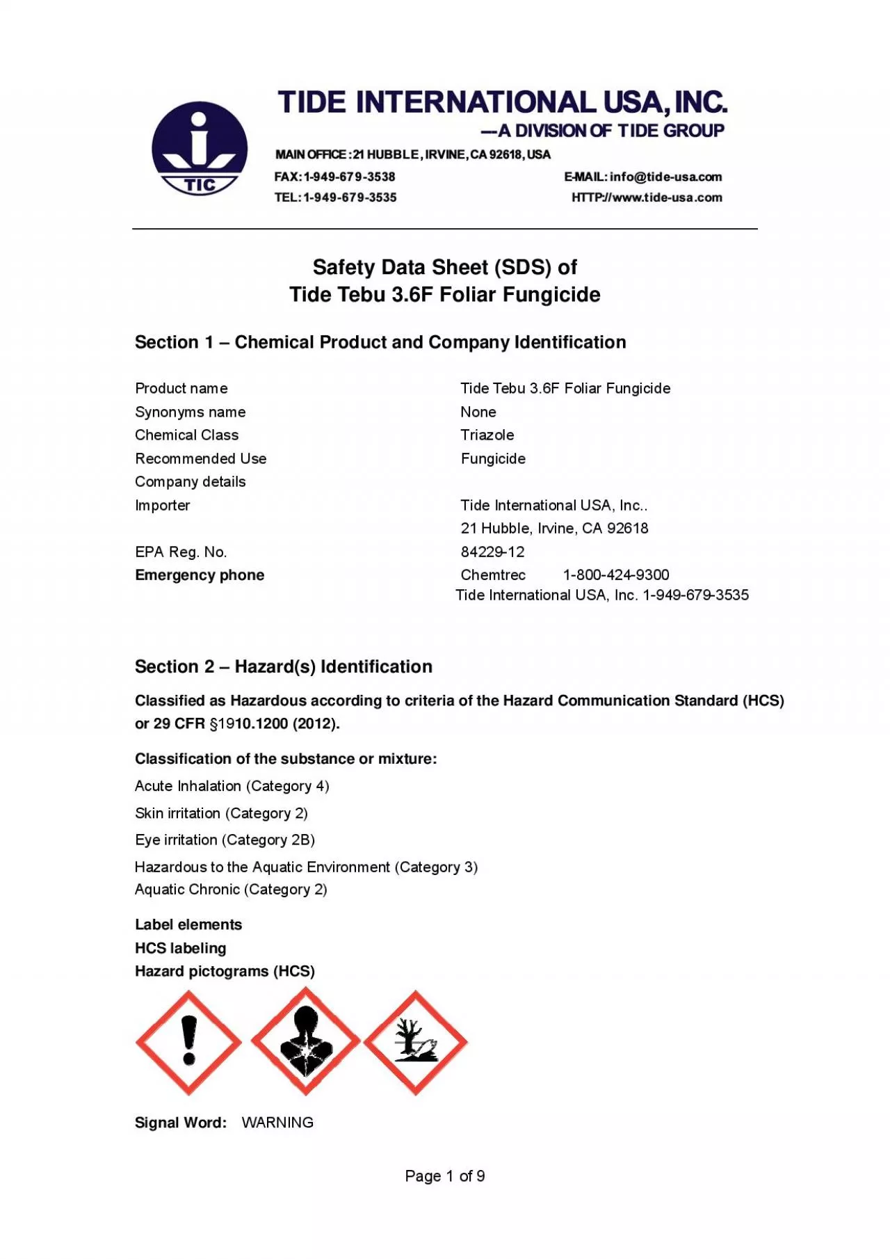 PDF-Safety Data Sheet SDS of