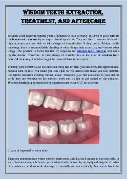 Wisdom Teeth Extraction, Treatment, and Aftercare