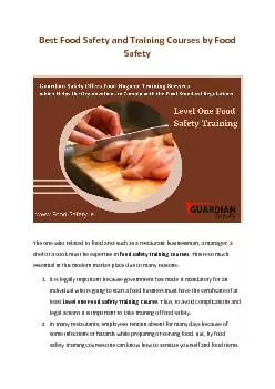 Best Food Safety and Training Courses by Food Safety