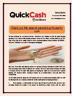 Check out the reasons people buy house for cash