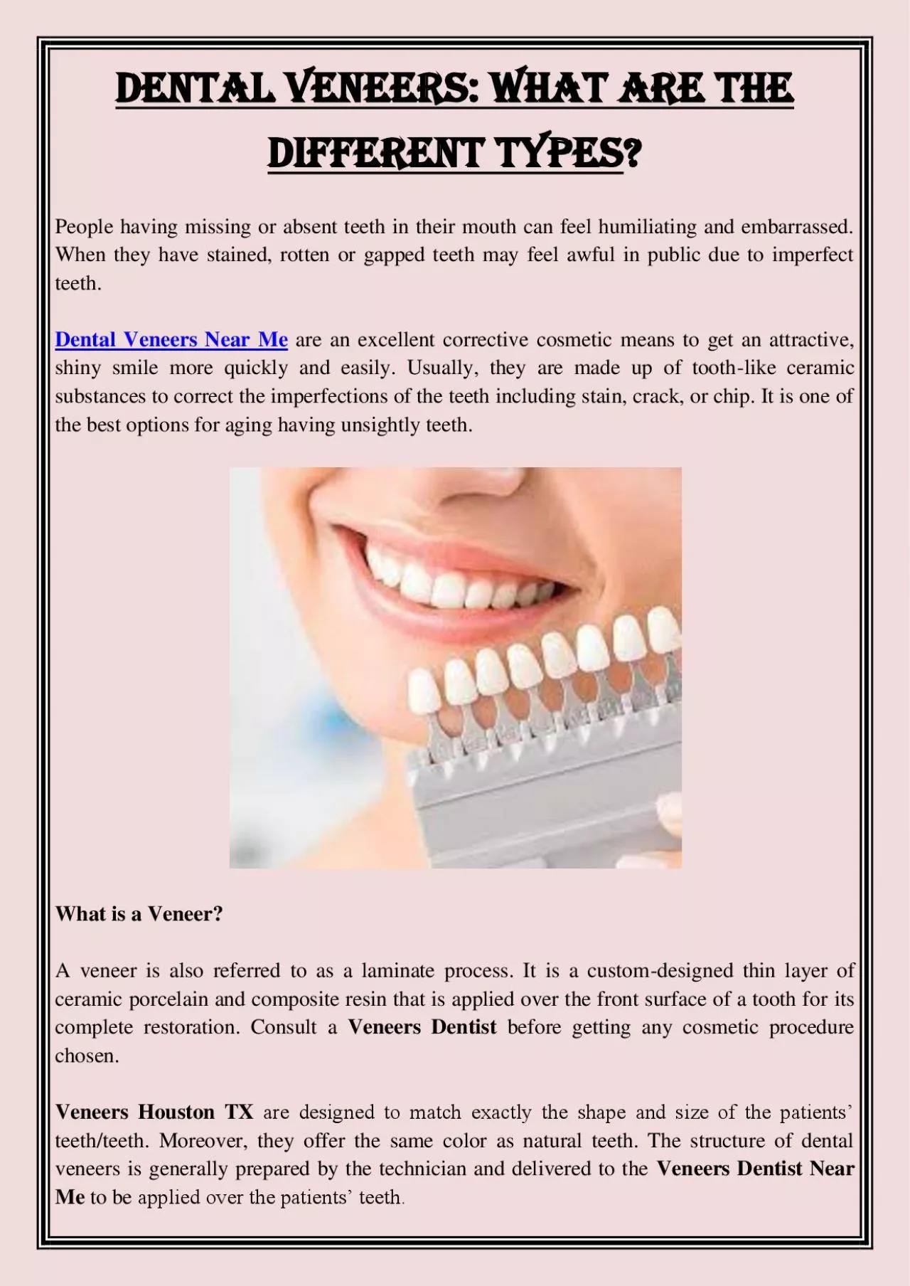 PDF-Dental Veneers: What Are the Different Types?