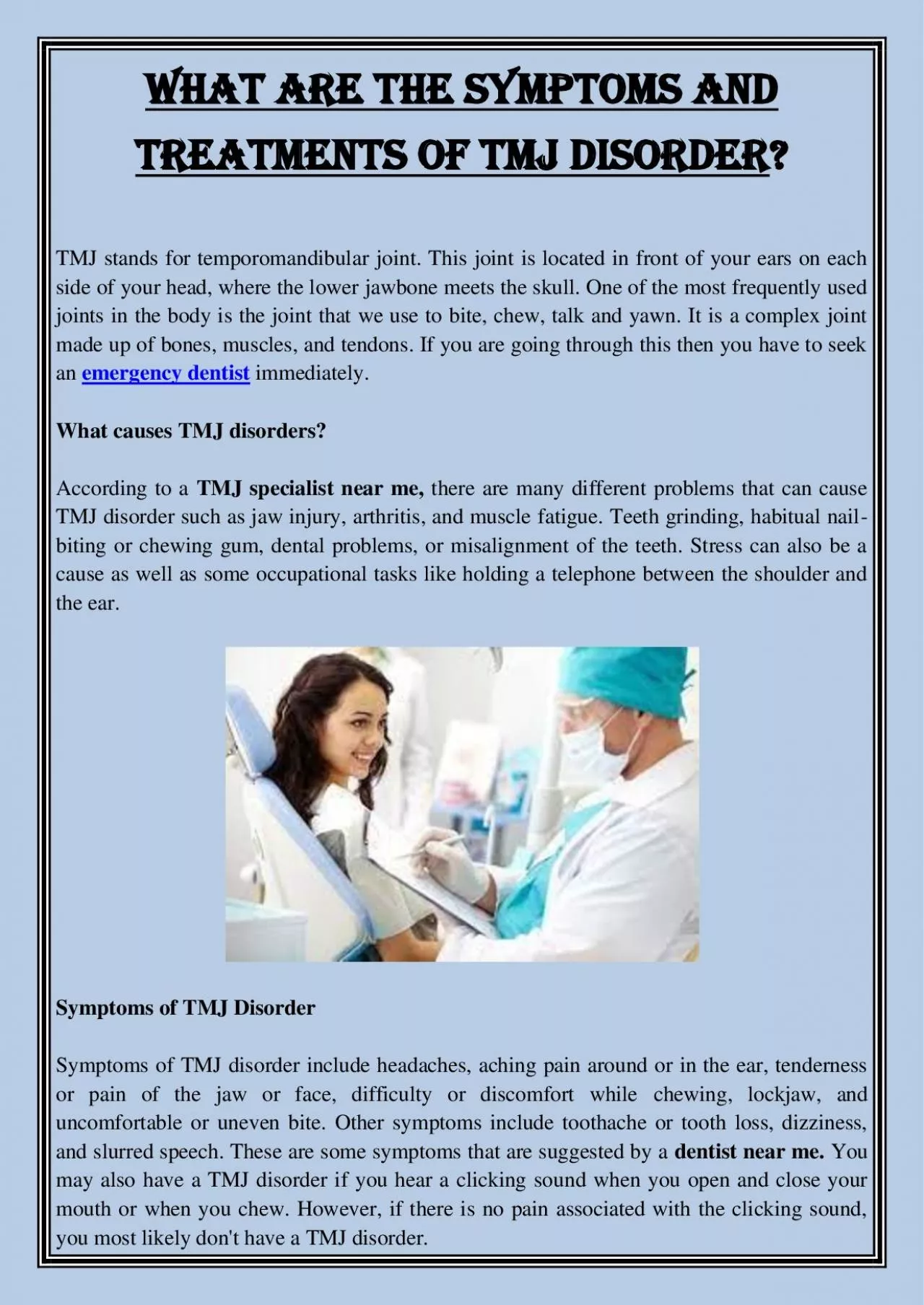 PDF-What are the Symptoms and Treatments of TMJ Disorder?