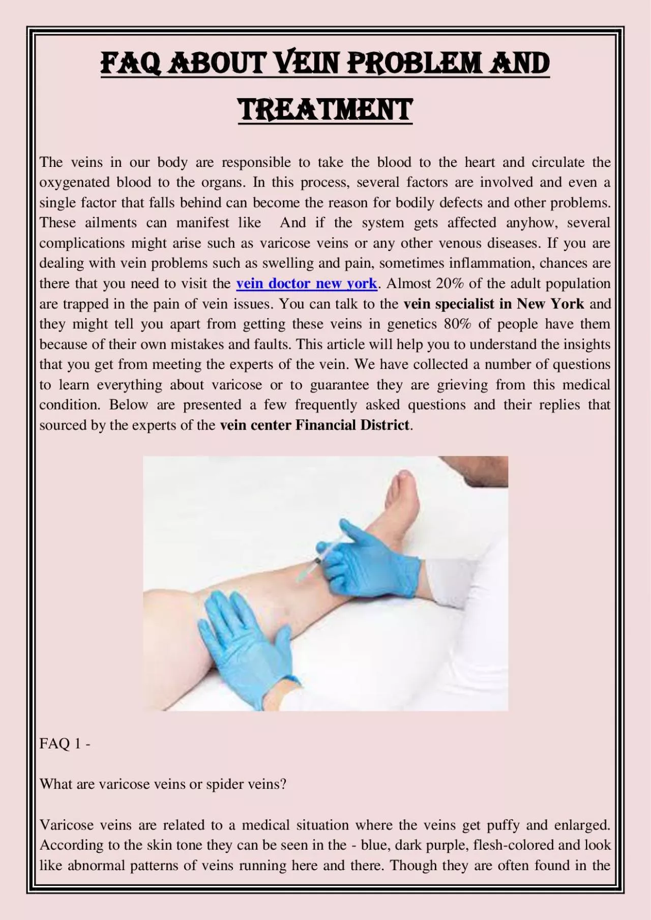 PDF-FAQ about vein problem and treatment