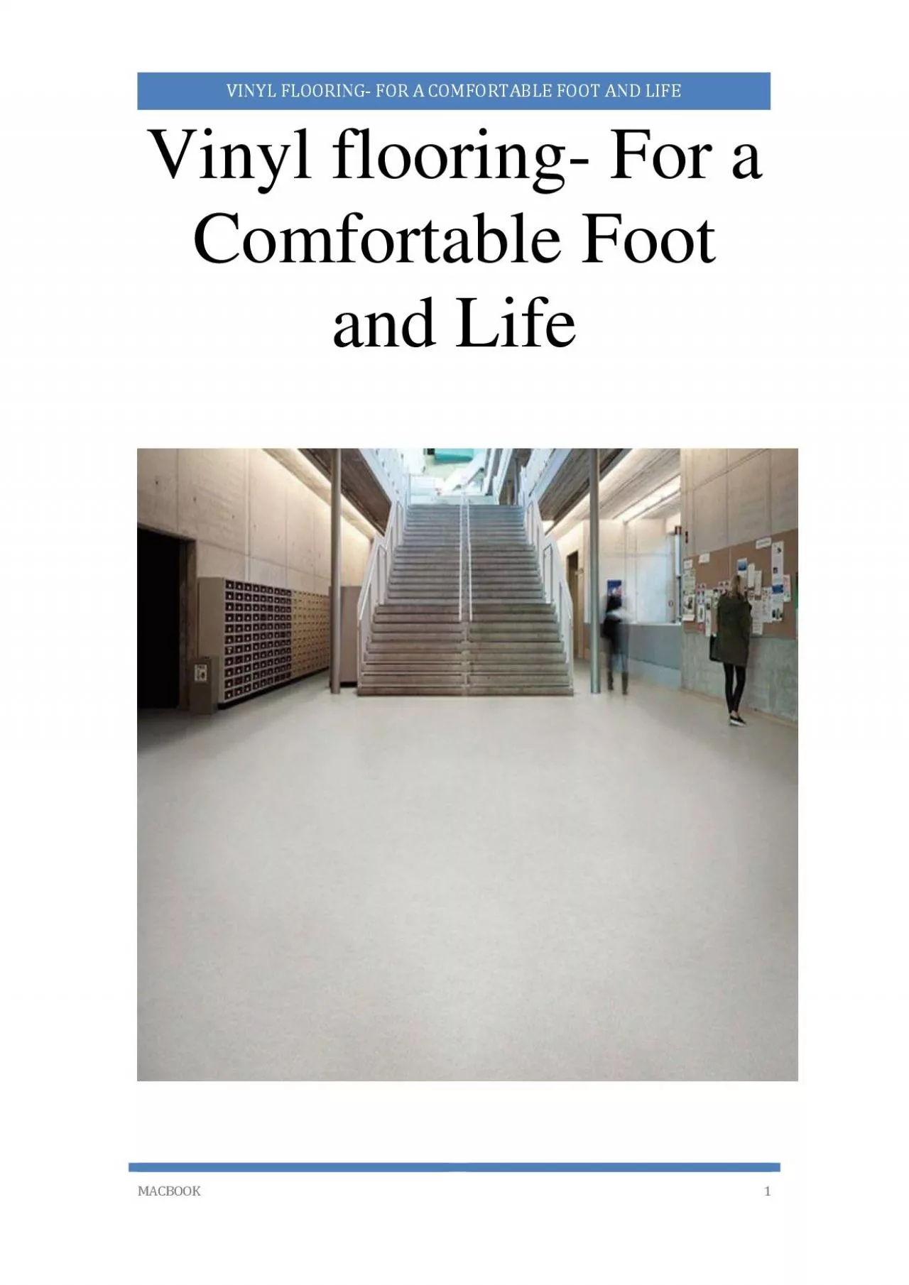 PDF-Vinyl flooring- For a Comfortable Foot and Life