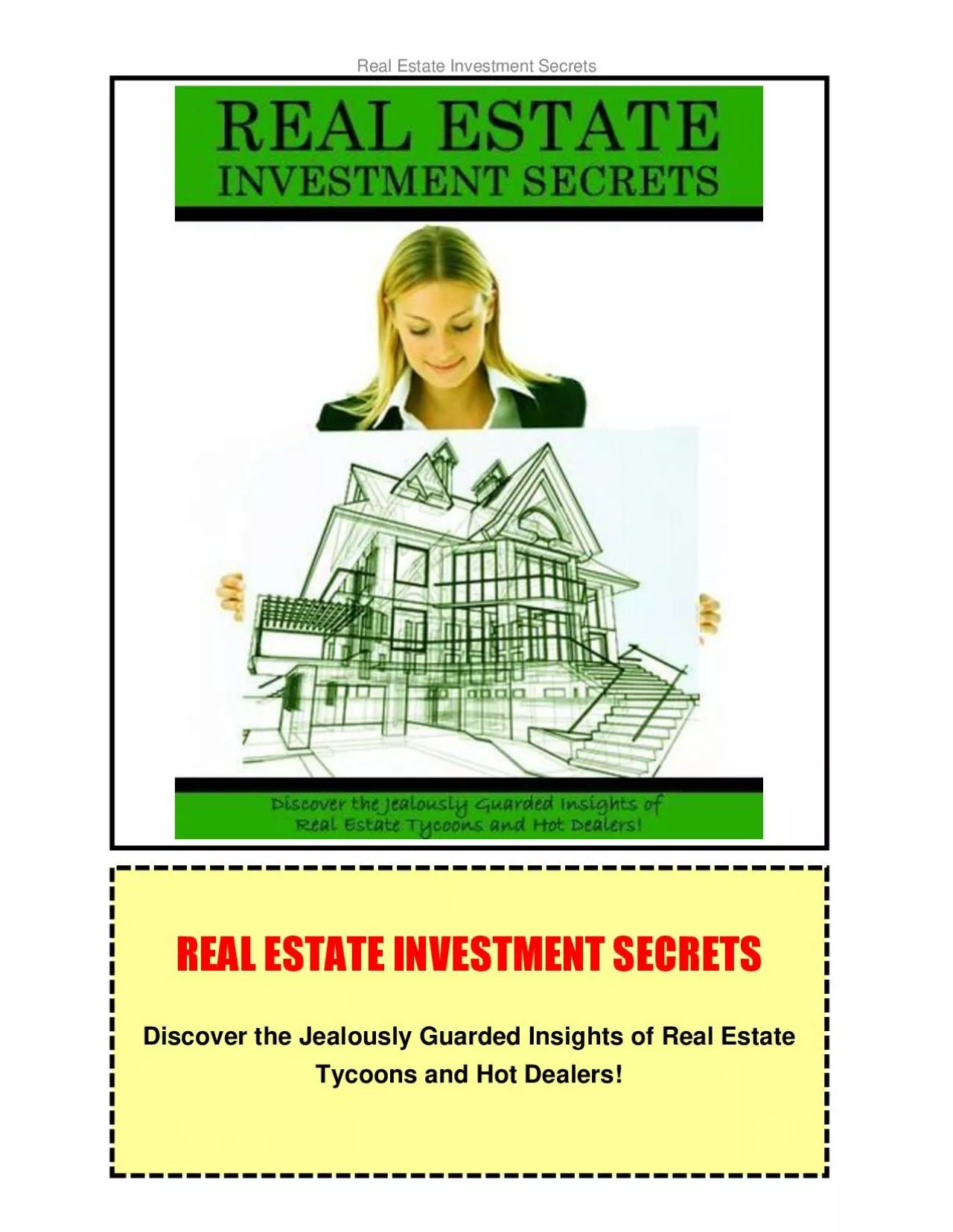 PDF-Real Estate Investment Secrets