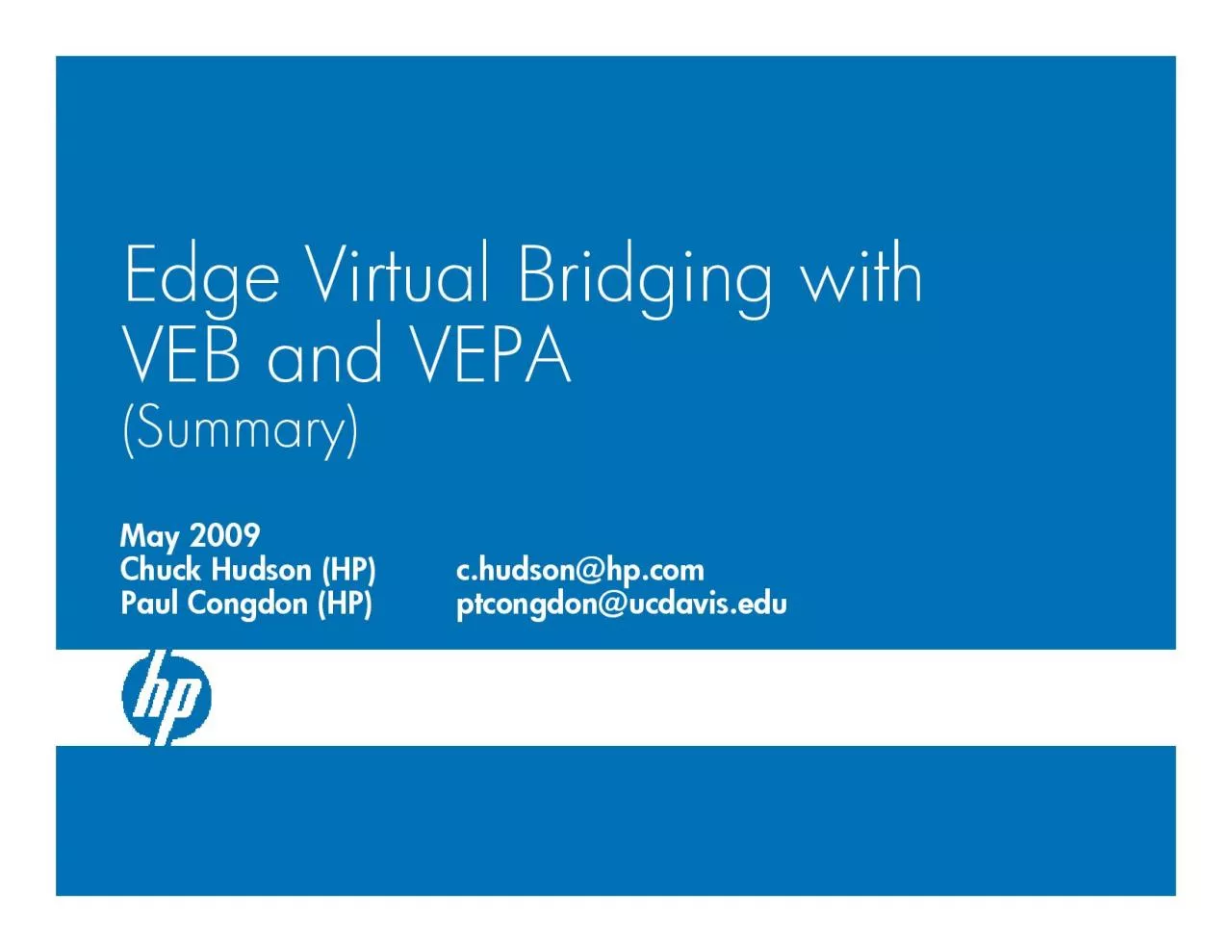 PDF-219May09Note EVB environments are unique in that vNICconfiguration