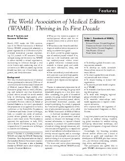 Science Editor  January  February 2005  Vol 28  No 1  13