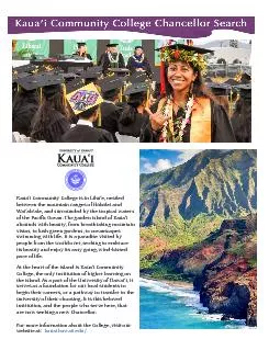 Kauai Community College At a Glance