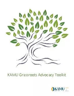 KAMU Grassroots Advocacy Toolkit