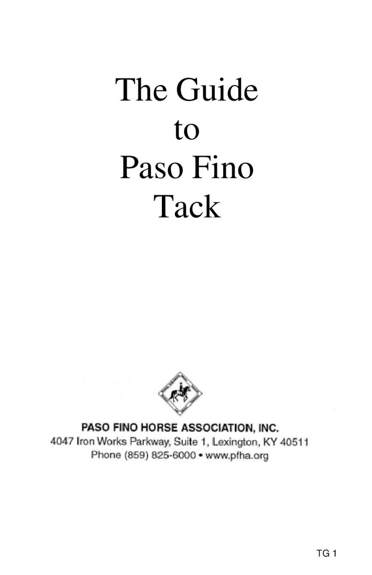 PDF-The Guide Paso FinoTack