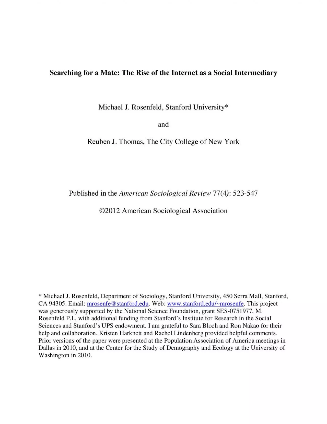 PDF-Internet as a Social Intermediary College of New York