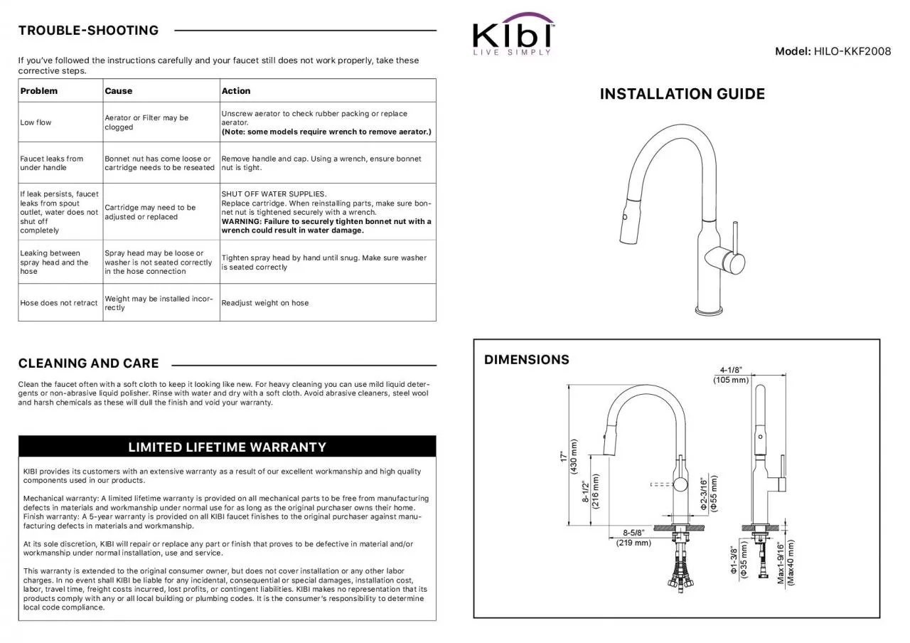 PDF-INSTALLATION GUIDEHILO31KKF2008