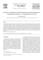 Teaching and Teacher Education    Teachers conceptions