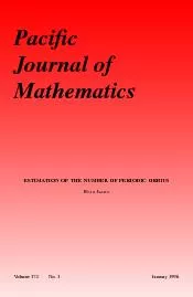 Paci2cJournalofMathematicsESTIMATIONOFTHENUMBEROFPERIODICORBITSBOJU