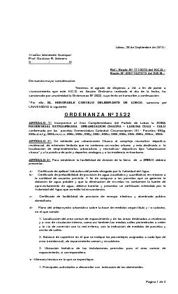 Pgina 1 de 3 Lobos 28 de Septiembre de 2010 Al seor Intendente Mu