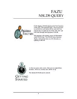 NSLDS QUERY