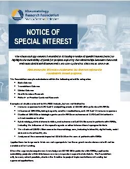 NOTICE OF SPECIAL INTEREST