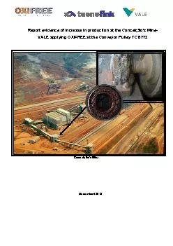 Conceios Mine VALE applying OXIFREE at the Conveyor Pulley TC 6772