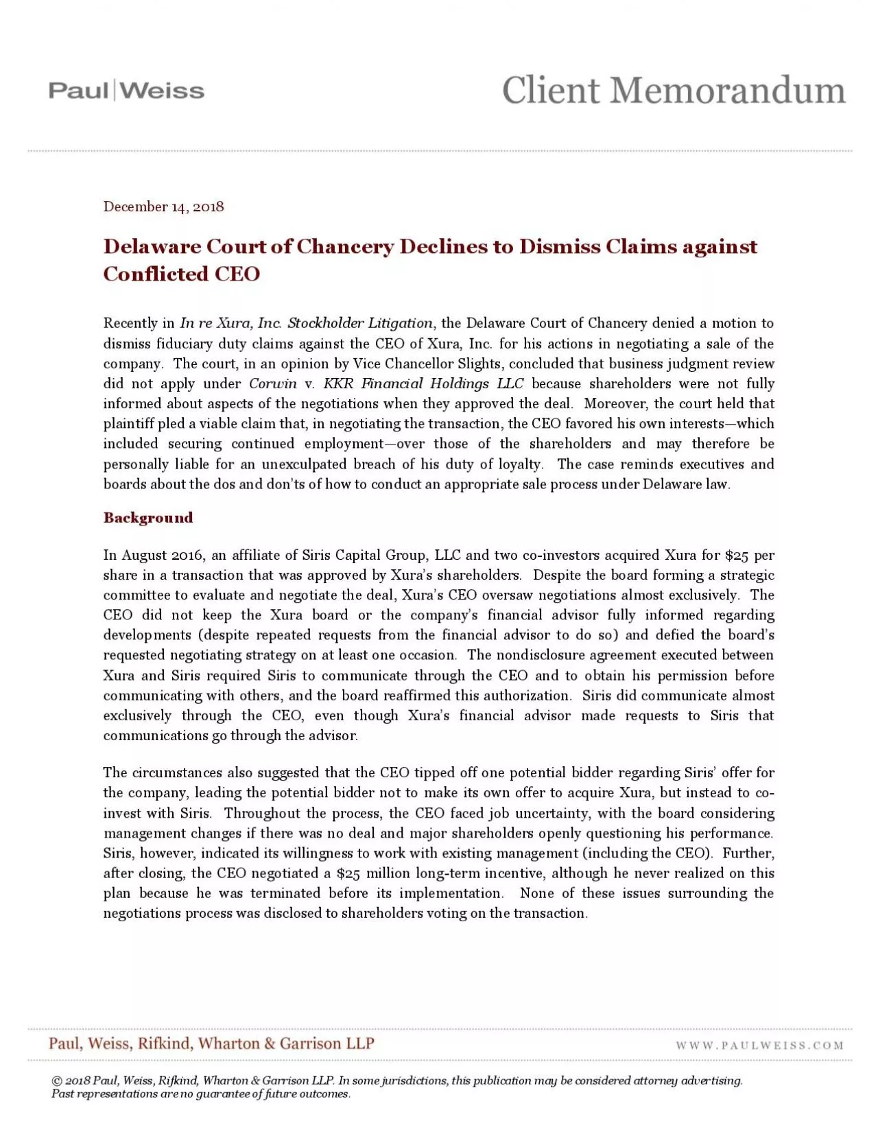 PDF-2018 Paul Weiss Rifkind Wharton Garrison LLP In some jurisdict