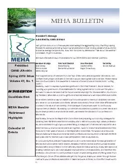 MEHA bulletin