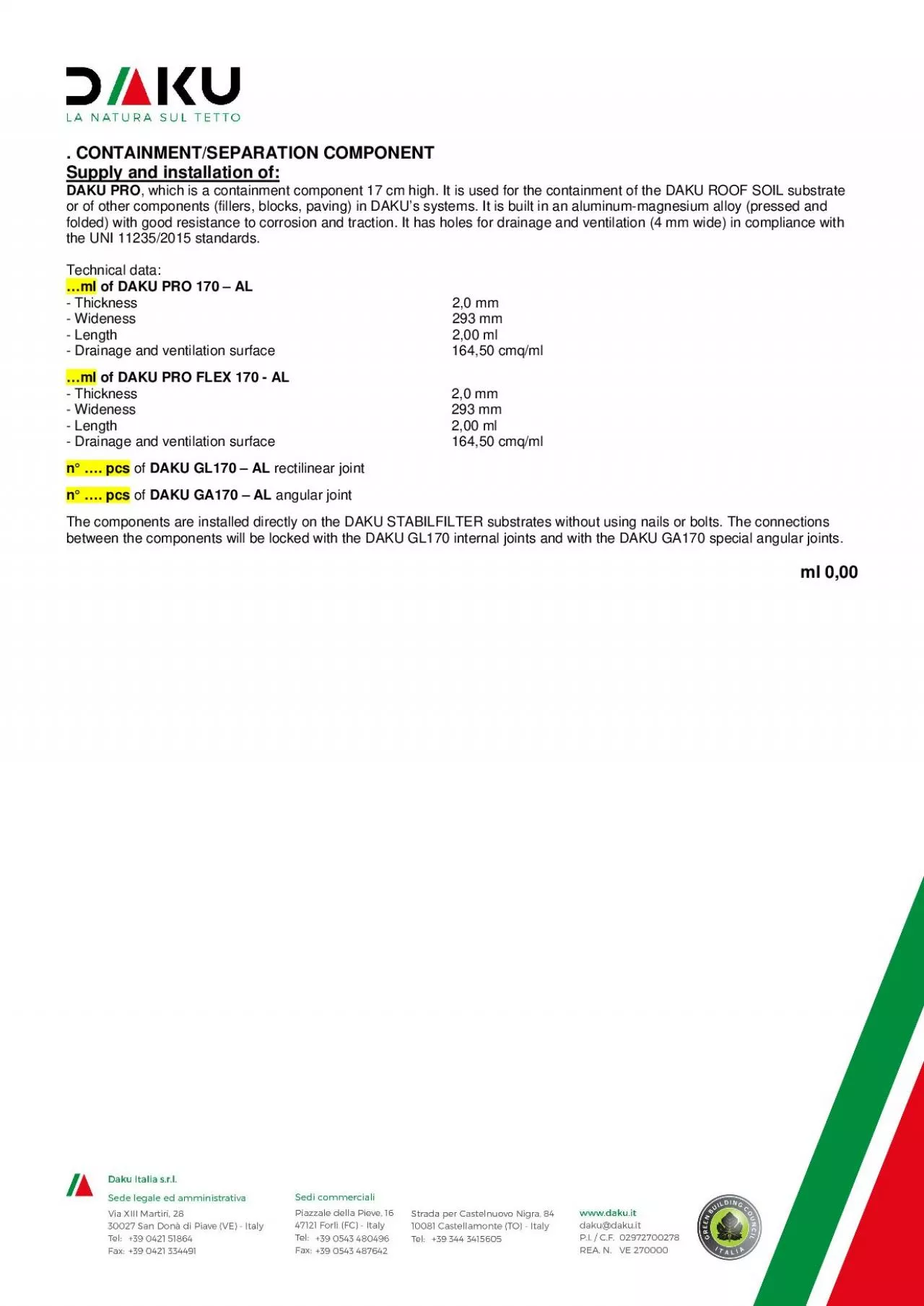 PDF-CONTAINMENTSEPARATION COMPONENT Supply and installation of