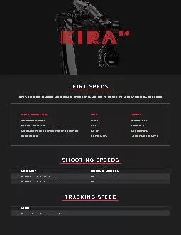 PDF-SHOOTING SPEEDSTRACKING SPEEDKIRA SPECSMOVEMENT