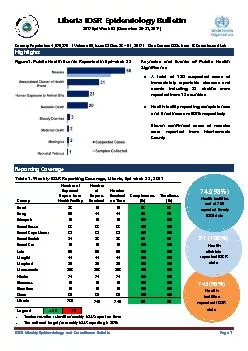 Liberia IDSR Epidemiology Bulletin