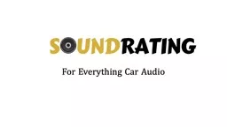 SoundRating - Car Audio Specialists