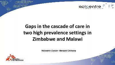 Gaps in the cascade of care in