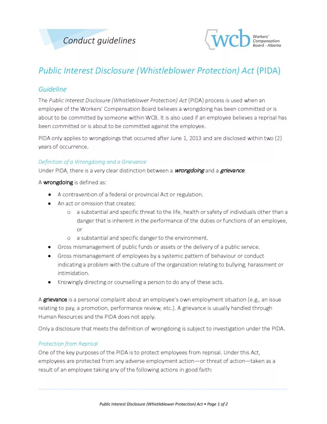 PDF-PIDA Public Interest Disclosure Whistleblower Protection ActGuidelin