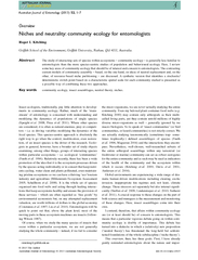 Overview Niches and neutralitycommunity ecology for en