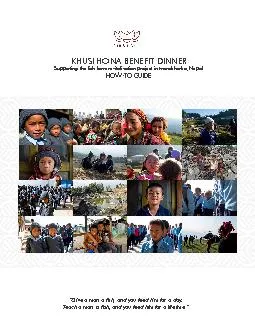 PDF-KHUSI HONA BENEFIT DINNERSupporting the fish farm revitalization proje