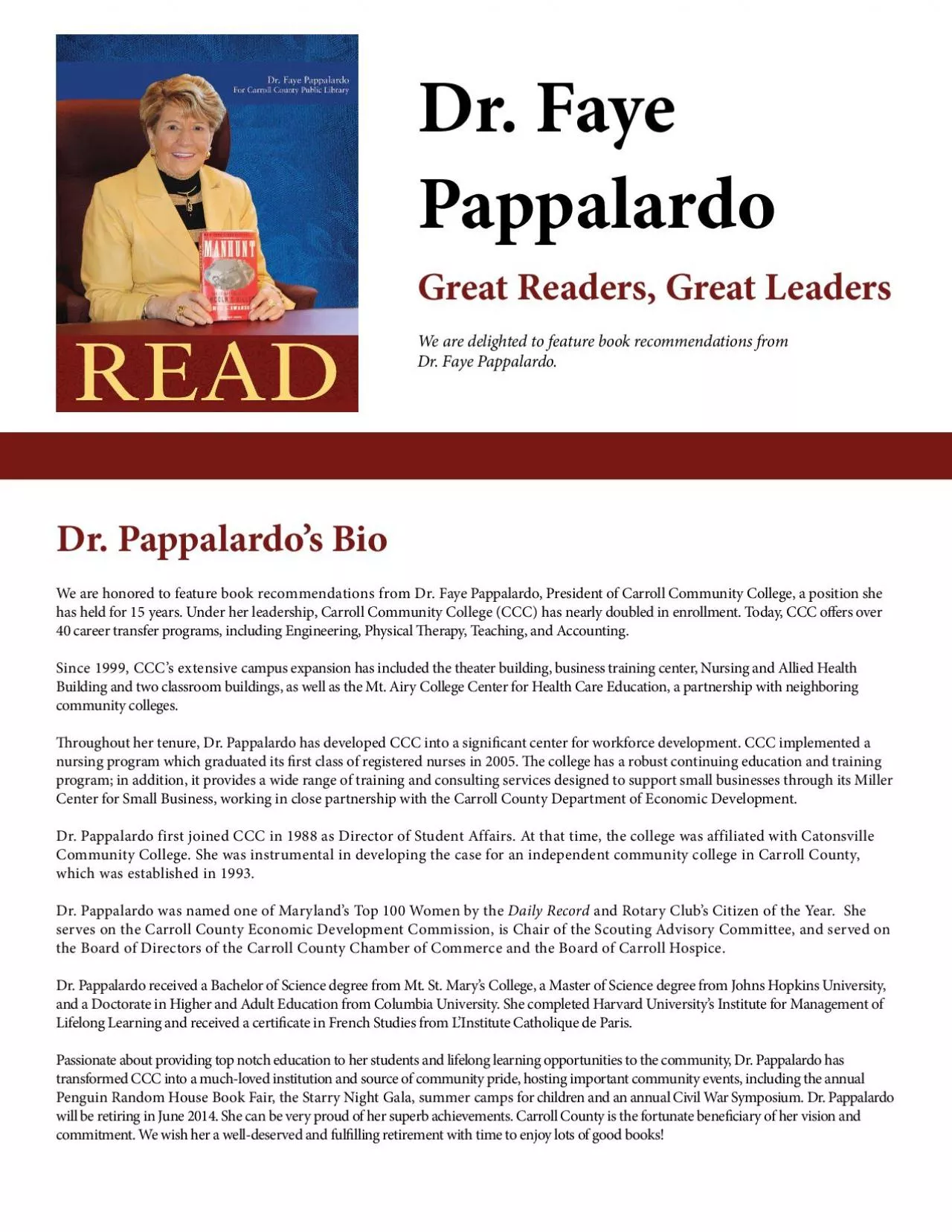 PDF-Dr FayePappalardoWe are delighted to feature book recommendations fro