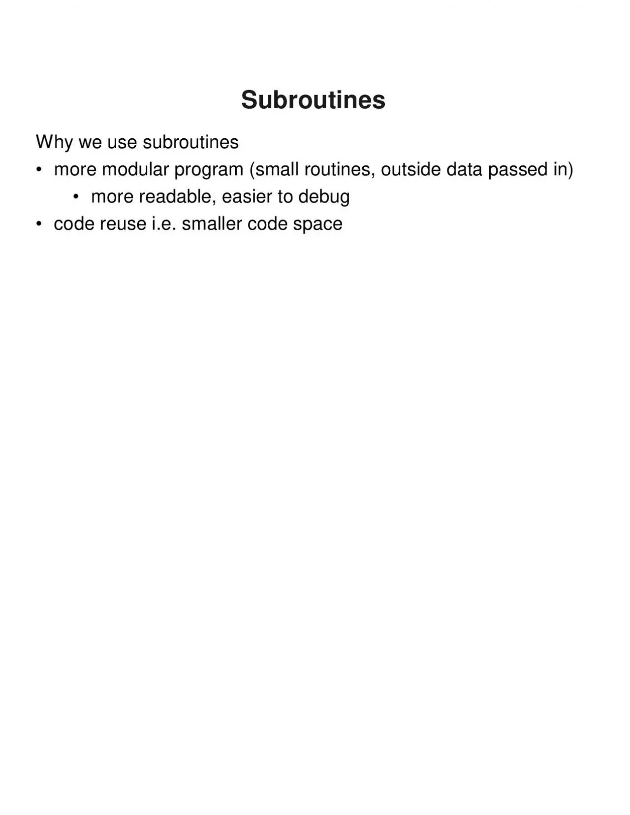 PDF-Whyweusesubroutines149moremodularprogramsmallroutinesoutsidedatap