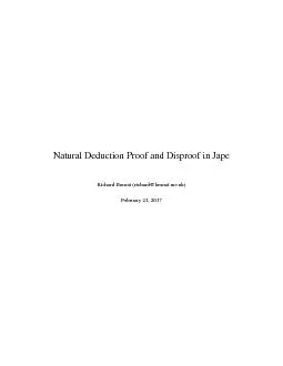 NaturalDeductionProofandDisproofinJapeRichardBornatrichardbornatme